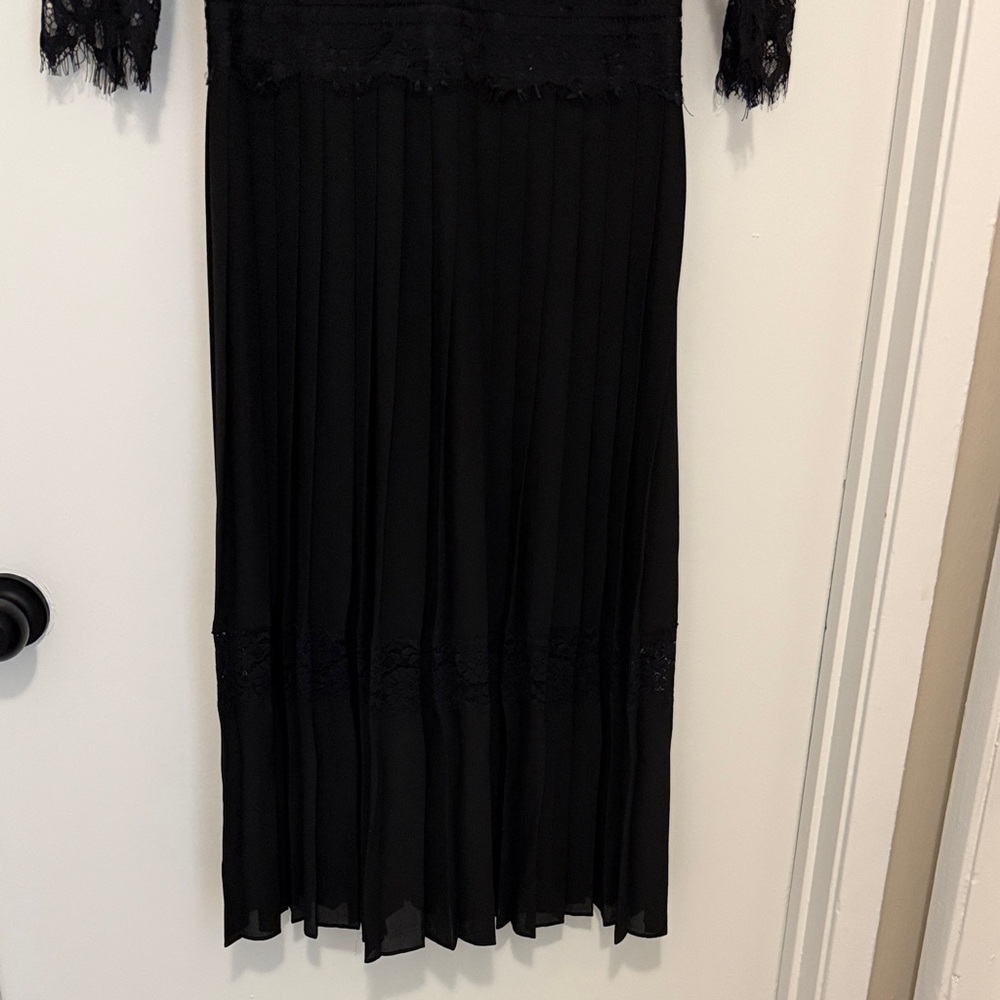 Zara Black Lace Midi Dress - Picture 3 of 4